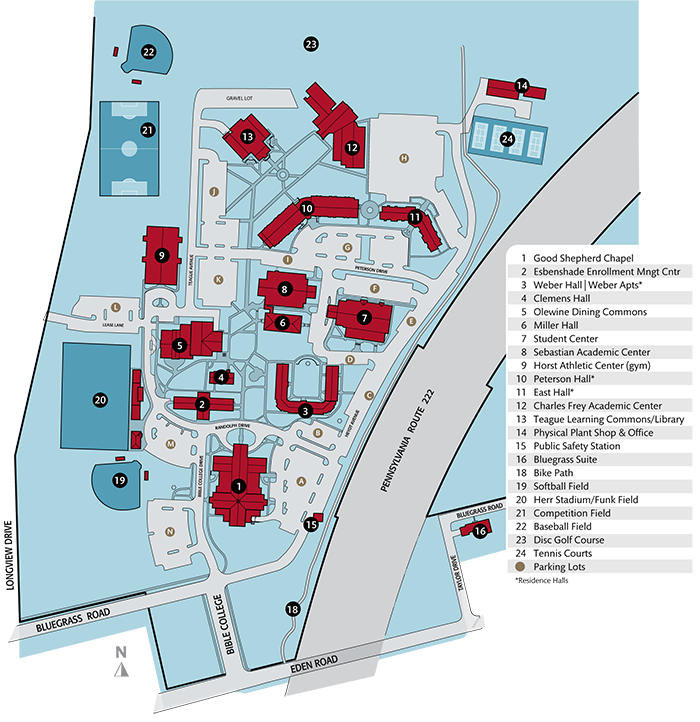 Lancaster University Campus Map