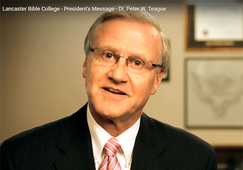 Dr. Peter W. Teague's thoughts on LBC's student experience.